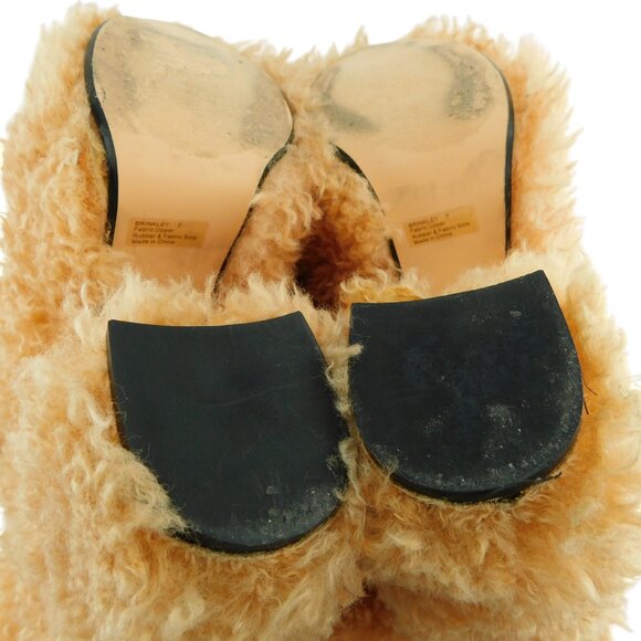 Lemon Drop by Privilaged Peach Brinkley Shearling Block Heel Tall Boots 7 - Picture 5 of 10